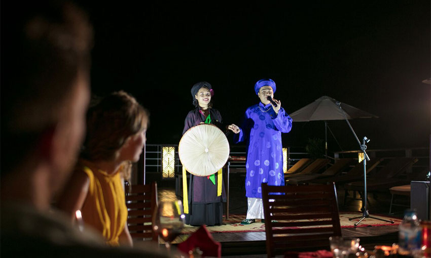 Evening Entertainment on Halong Bay