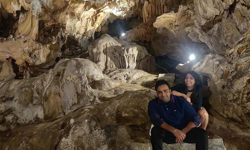 Thien Cung Cave on Halong Bay