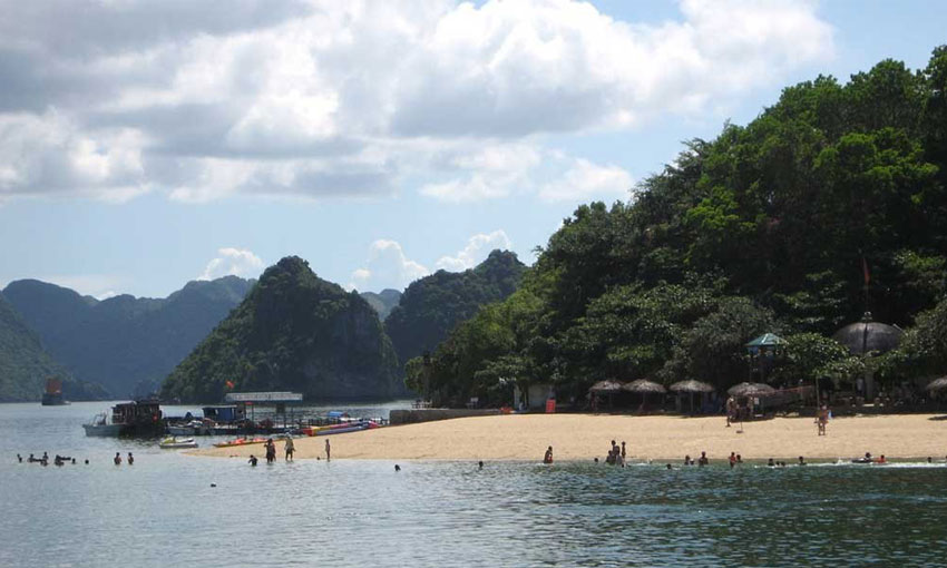 Titov Island on Halong Bay