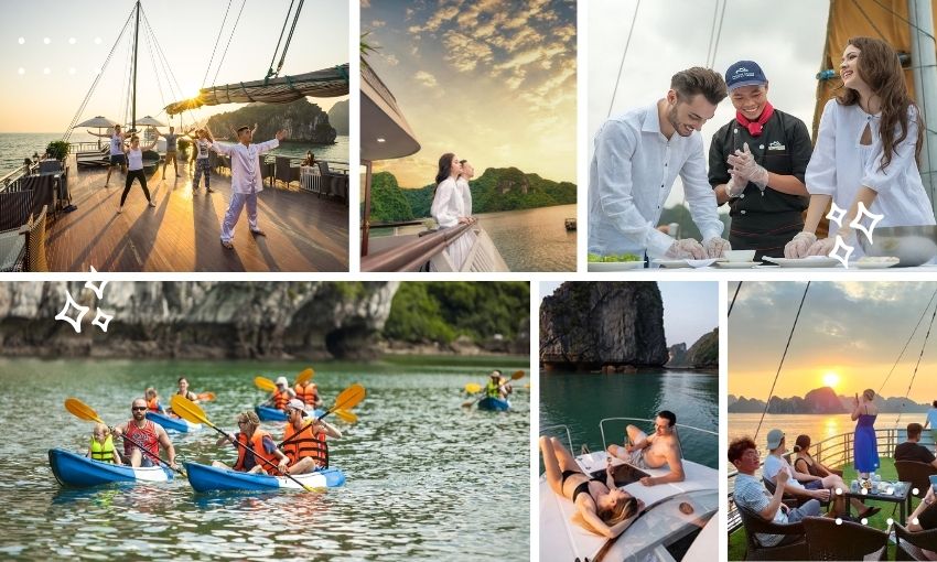 Halong Bay 1-night cruise activities