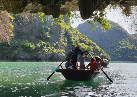 Visit Dark and Bright Cave - Lan Ha Bay - Hanoi (B, L)